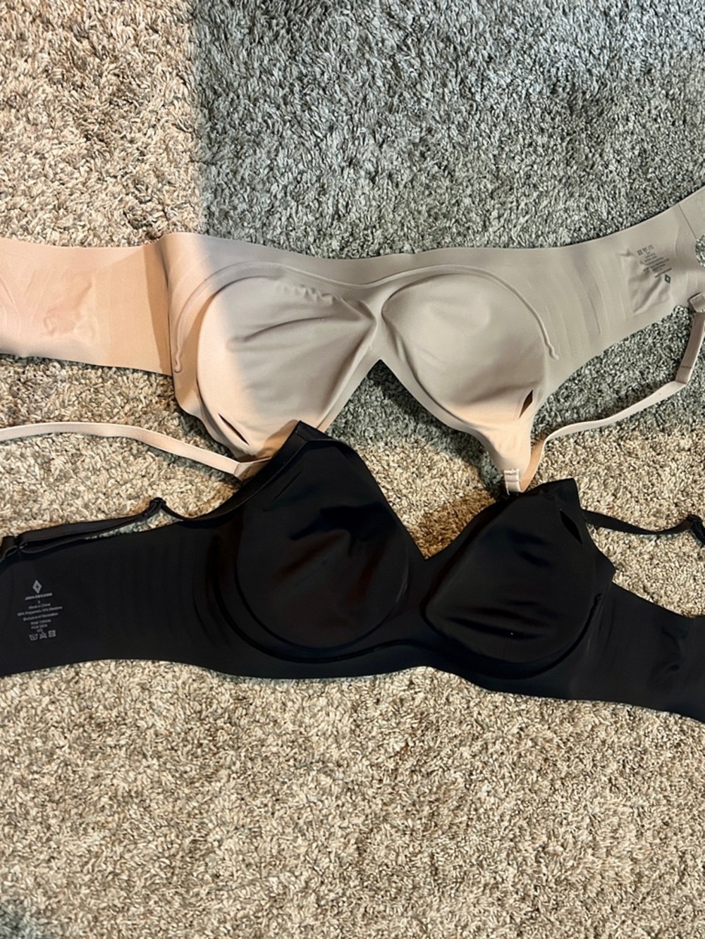 Viral EBY Relief Bras (black and nude)
